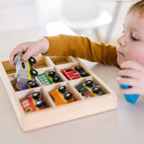Magnetic Wooden Train Cars J7
