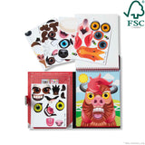 Make-a-Face – Farm Reusable Sticker Pad – On the Go Travel Activity H3