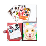 Make-a-Face – Farm Reusable Sticker Pad – On the Go Travel Activity H3