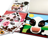 Make-a-Face – Farm Reusable Sticker Pad – On the Go Travel Activity H3