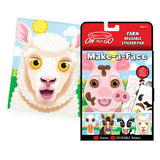 Make-A-Face Reusable Sticker Pad 3-Pack: Safari, Farm, Pets G1