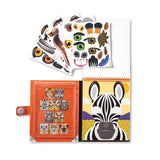 Make-A-Face Reusable Sticker Pad 3-Pack: Safari, Farm, Pets G1