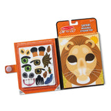 Make-a-Face – Safari Reusable Sticker Pad – On the Go Travel Activity U4