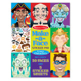 Make-a-Face Sticker Pad - Crazy Characters C1