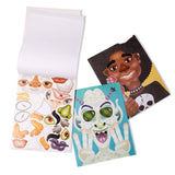 Make-a-Face Sticker Pad - Crazy Characters C1
