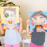 Make-a-Face Sticker Pad - Crazy Characters C1