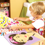 Make-a-Face Sticker Pad - Fashion Faces C2