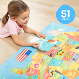 Map Floor Puzzle - 51 Pieces V4