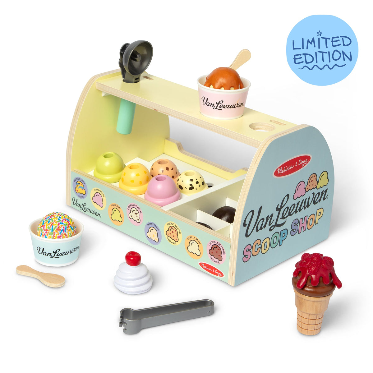 Melissa & Doug x Van Leeuwen Wooden Ice Cream Counter W9