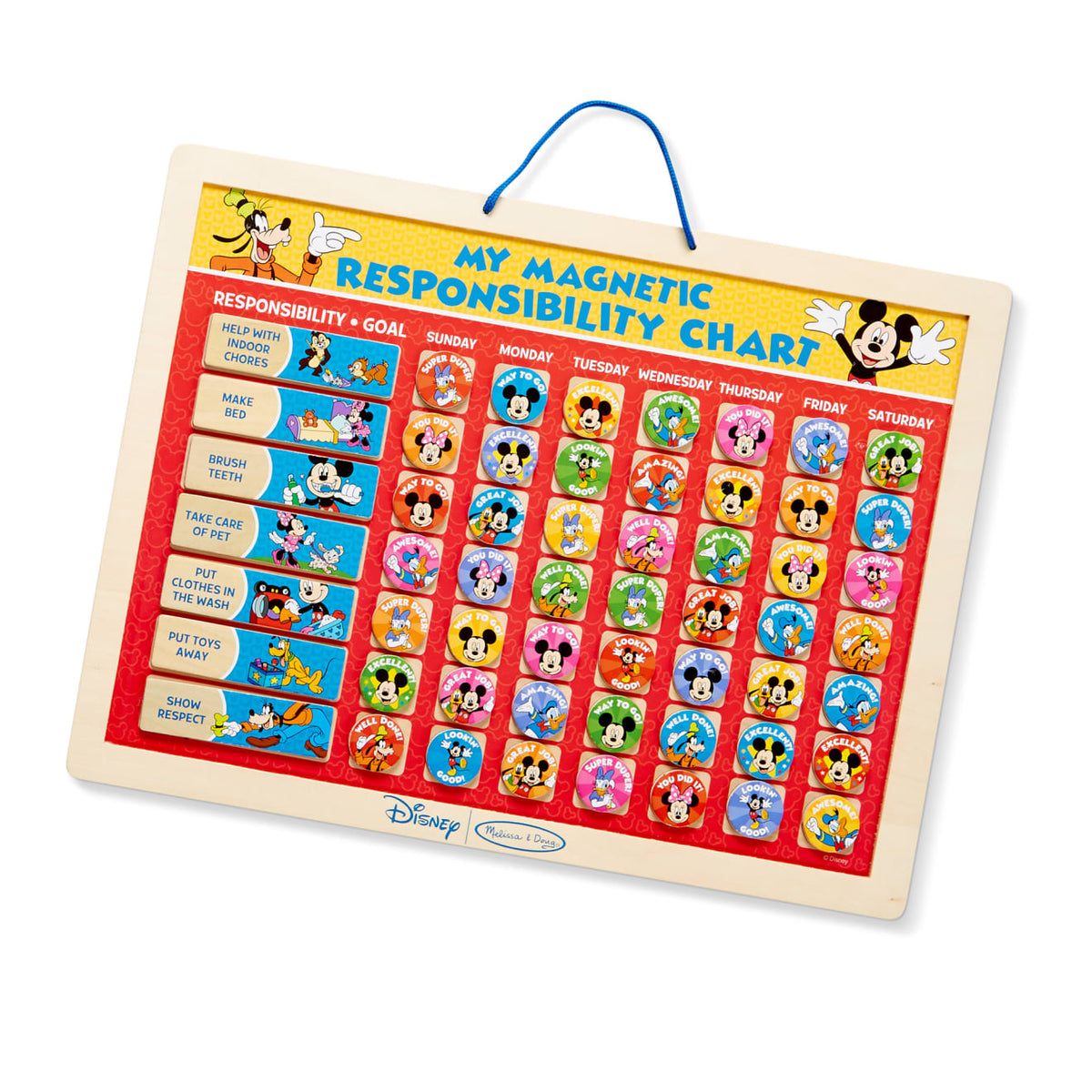 Mickey Mouse My Magnetic Responsibility Chart D1