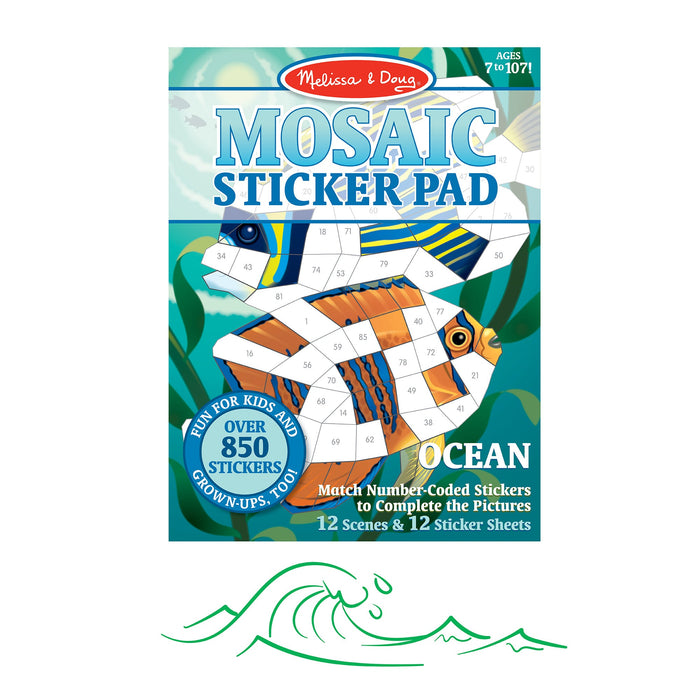 Mosaic Sticker Pad - Ocean R7