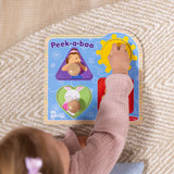 Ms. Rachel™ Wooden Peek-a-Boo Jumbo Peg Puzzle – 4 Pieces H7