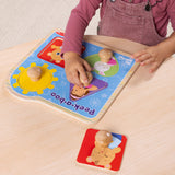 Ms. Rachel™ Wooden Peek-a-Boo Jumbo Peg Puzzle – 4 Pieces H7