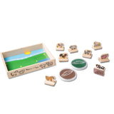 My First Wooden Stamp Set - Farm Animals B6
