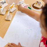 My First Wooden Stamp Set - Farm Animals B6