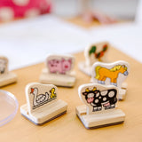 My First Wooden Stamp Set - Farm Animals B6