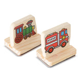 My First Wooden Stamp Set - Vehicles V5