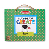 Natural Play: Play, Draw, Create Reusable Drawing & Magnet Kit – Farm E0