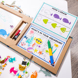Natural Play: Play, Draw, Create Reusable Drawing & Magnet Kit – Ocean C4