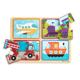 Natural Play Wooden Puzzle: Ready, Set, Go V5