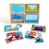 Natural Play Wooden Puzzle: Ready, Set, Go V5