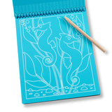 On the Go Scratch Art Color-Reveal Pad -  Sea Life F5