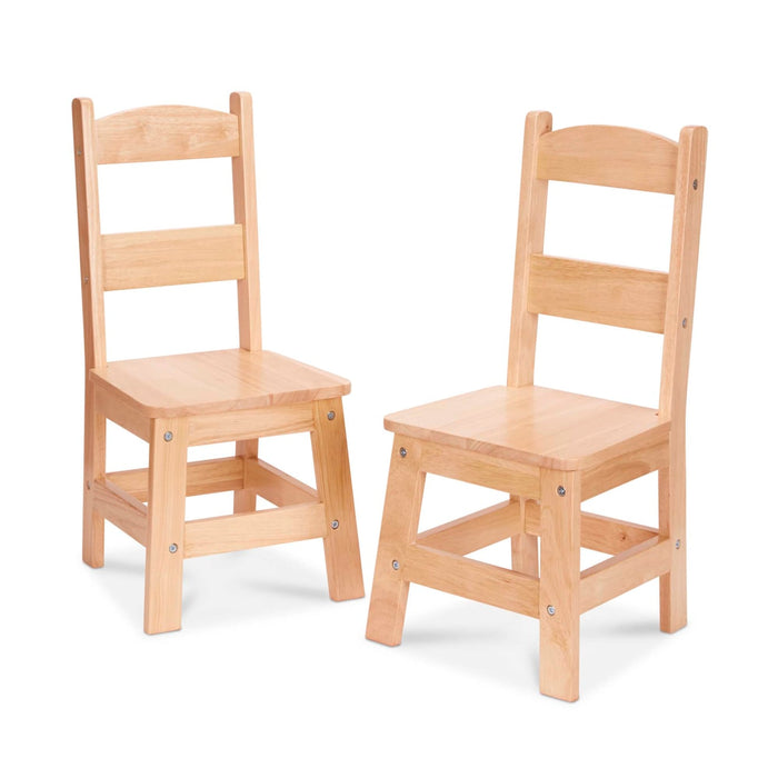 Pair of Solid Wood Chairs 2-Piece Set Y6