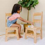 Pair of Solid Wood Chairs 2-Piece Set Y6
