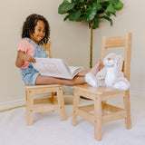 Pair of Solid Wood Chairs 2-Piece Set Y6