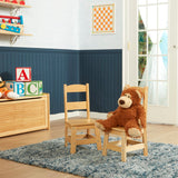 Pair of Solid Wood Chairs 2-Piece Set Y6