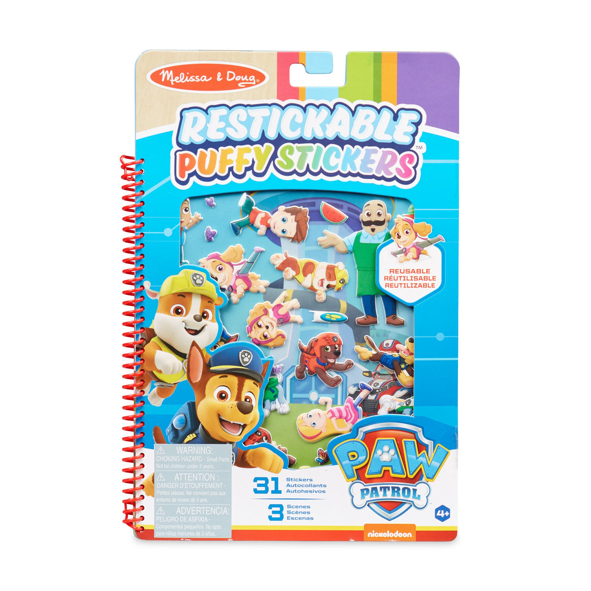 PAW Patrol Restickable Puffy Stickers - Adventure Bay M6
