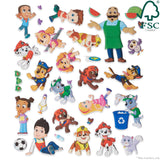 PAW Patrol Restickable Puffy Stickers - Adventure Bay M6