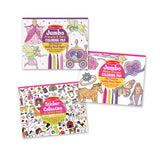 Princess, Fairy, Animals & More Coloring and Sticker Pad Bundle N0