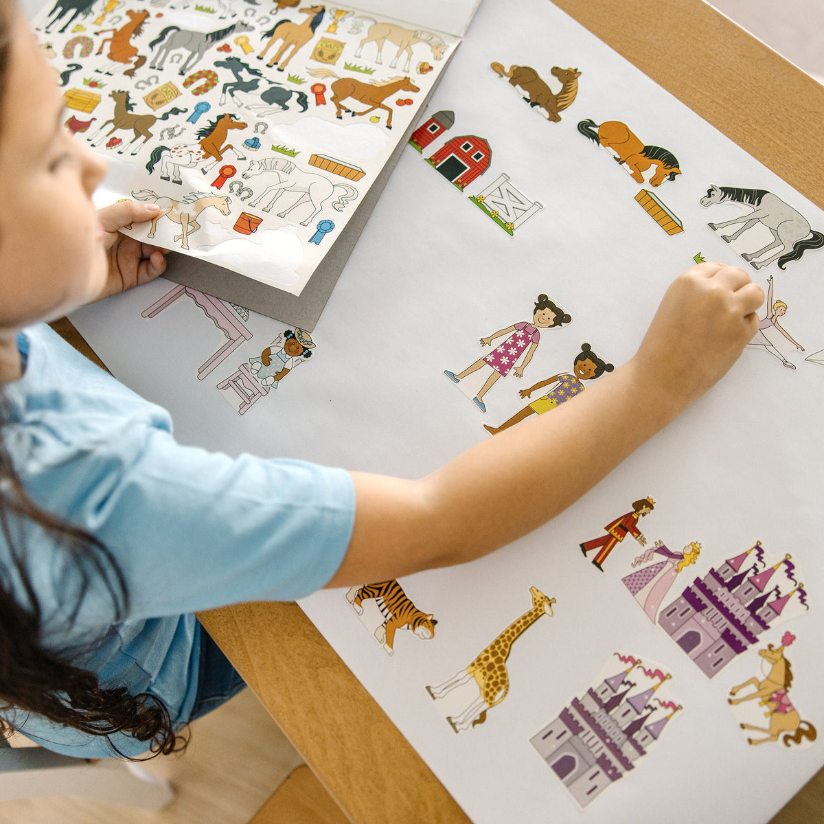 Princess, Fairy, Animals & More Coloring and Sticker Pad Bundle N0
