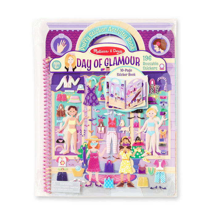 Puffy Sticker Activity Book - Day of Glamour Y8