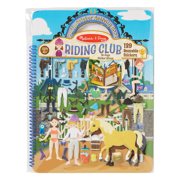 Puffy Sticker Activity Book - Riding Club A2