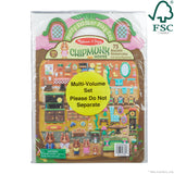 Puffy Sticker Play Set 3-Pack: On the Farm, Safari, Chipmunk House B0