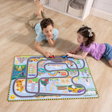Race Around the World Tracks Floor Puzzle - 48 Pieces Z3