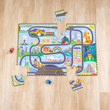 Race Around the World Tracks Floor Puzzle - 48 Pieces Z3