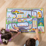Race Around the World Tracks Floor Puzzle - 48 Pieces Z3
