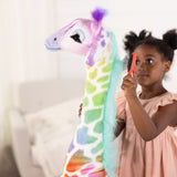 Rainbow Giraffe Lifelike Plush G1
