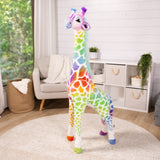 Rainbow Giraffe Lifelike Plush G1