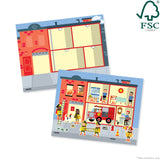 Reusable Sticker Pad - My Town D8