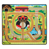 Round the Rails Train Rug J4