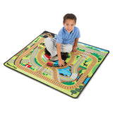 Round the Rails Train Rug J4