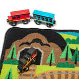 Round the Rails Train Rug J4