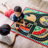 Round the Speedway Race Track Rug & Car Set A0