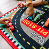 Round the Speedway Race Track Rug & Car Set A0