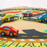 Round the Speedway Race Track Rug & Car Set A0