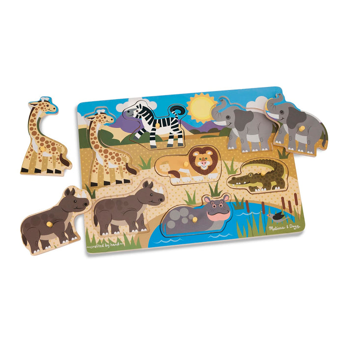 Safari Peg Puzzle - 7 Pieces Q1